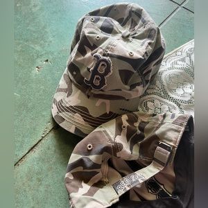 MLB Boston Red Sox '47 Camo Tarpoon Adjustable Hat